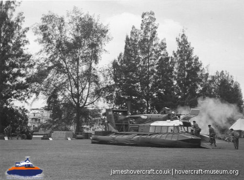 SRN5 in the Tropics -  (credit: The <a href='http://www.hovercraft-museum.org/' target='_blank'>Hovercraft Museum Trust</a>).